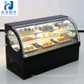 top quality commercial curved glass cover cake showcase refrigerated chocolate display case